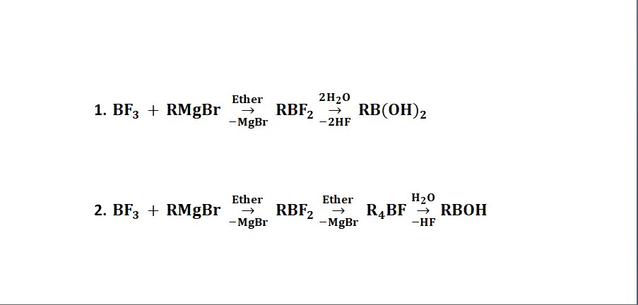 Boronic and Boronous Acids preparation