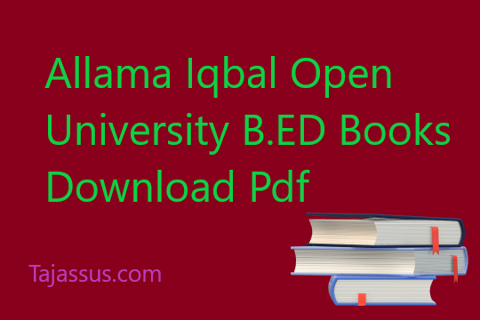 aiou b.ed book