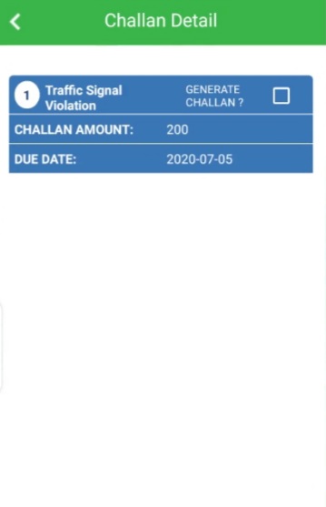 click on generate challan