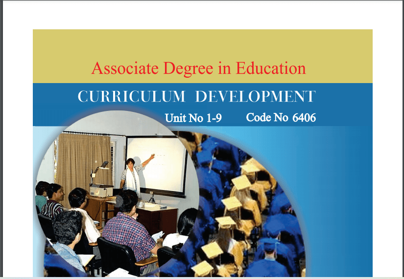 6406/CURRICULUM DEVELOPMENT AIOU B.ED Book Download