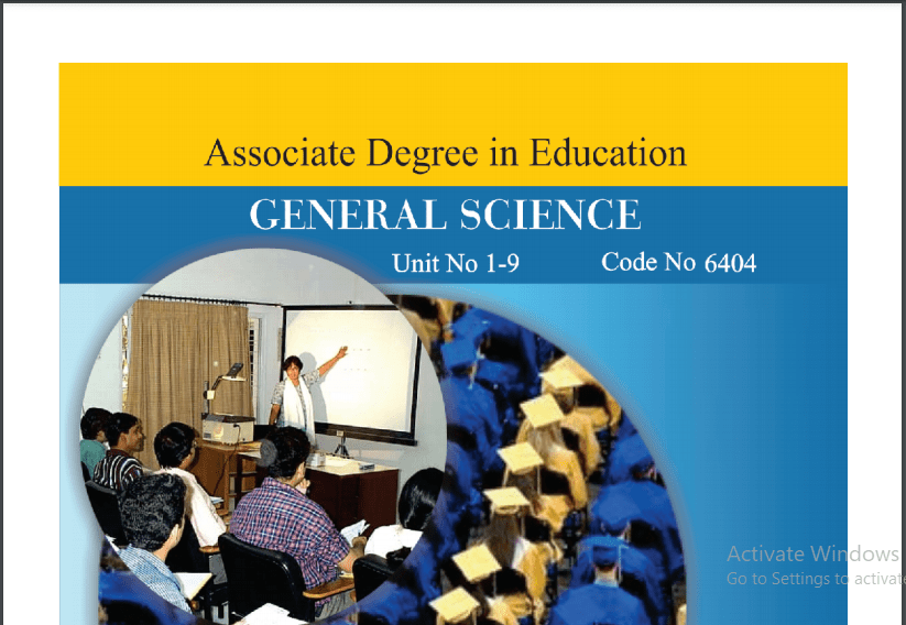 6404/GENERAL SCIENCE AIOU      B.ED Book Download