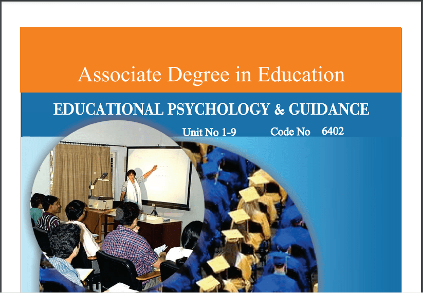 6402/EDUCATIONAL PSYCHOLOGY & GUIDANCE AIOU B.ED Book Download