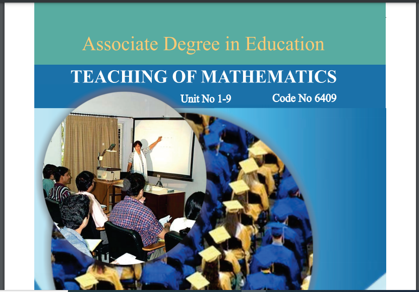 6409/TEACHING OF MATH AIOU B.ED Book Download