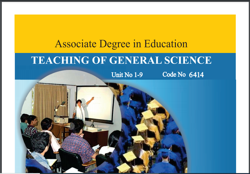 6414/TEACHING OF GENERAL SCIENCE AIOU B.ED Book Download 