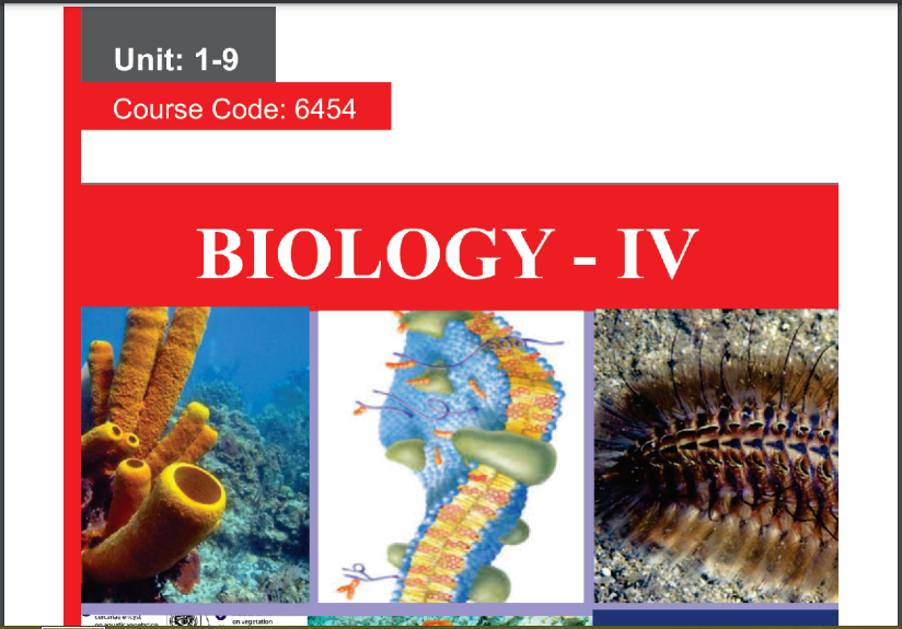 6453/BIOLOGY-IV AIOU B.ED Book Download 