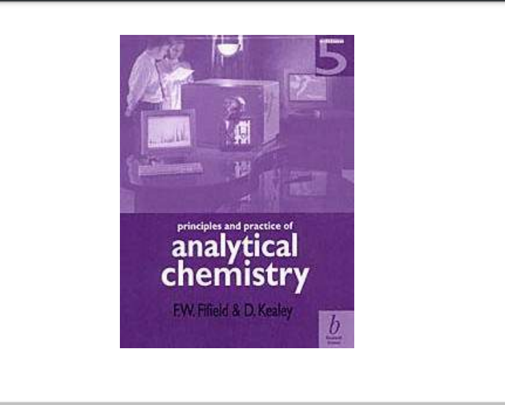 CHM-402/Fundamental Analytical Chemistry Book Pdf Download