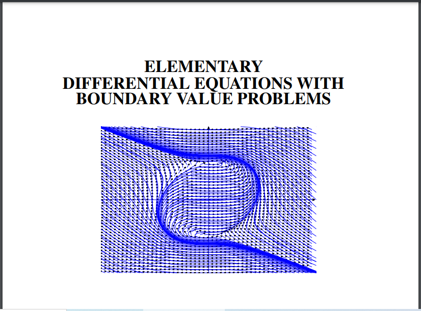 MTH-406/Differential Equations – II Book Pdf Download